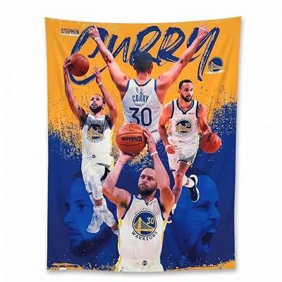 Curry Wall Tapestry for Boys Bedroom | HD Polyester Wall Poster & Fade-Resistant Fabric Decor | Inspiring Sports Art Hanging Picture for Teens Dorm Room, Living Room & Fan Birthday Gifts 35.4 x 47.2 (Yellow)