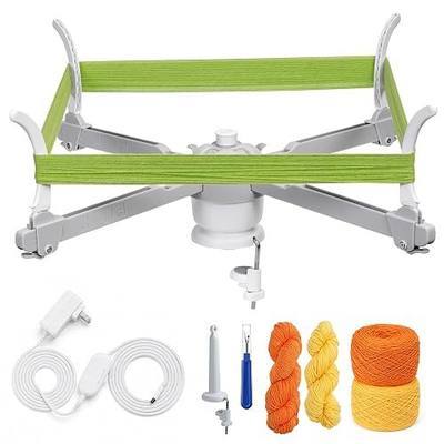 Electric Yarn Swift Y1 Pro, Umbrella Holder to Make Cakes for Crocheting | Automatic Sweater Unraveler Machine for Used Yarn Recycling, Premium ABS Plastic Design, Ideal Helper for Knitting Lovers