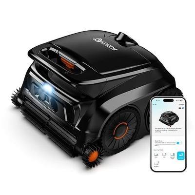 Winny Pool Cleaner B1 Cordless Robot Vacuum for Inground Pools,Starry Black | Six-Roller Brush, Ultra Edge Cleaning High Obstacle Crossing, Self-Parking, Lightweight Pool Cleaner for Above Ground Pools