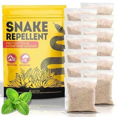 Snake Repellent for Yard, Outdoor & pet Safe, 12 Packs | deters rattlesnakes, copperheads, plant oils, indoor 120 sq ft, 2-3 months, rain resistant, non-toxic