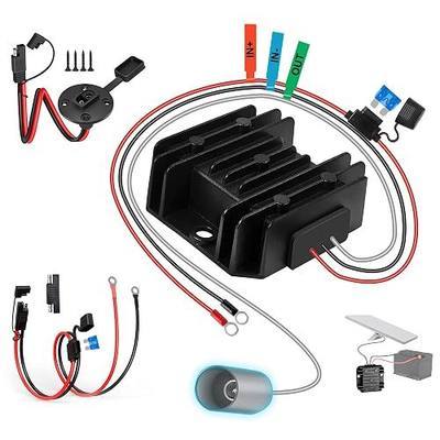 Starlink-Mini Power Supply & SAE Battery Box Kit, Starlink Mini Power Adapter, 9-28V to 30V 3.5A DC Step Up Converter, IP68 Waterproof Starlink Mini Accessories for Truck RV Marine Yacht Off-Grid
