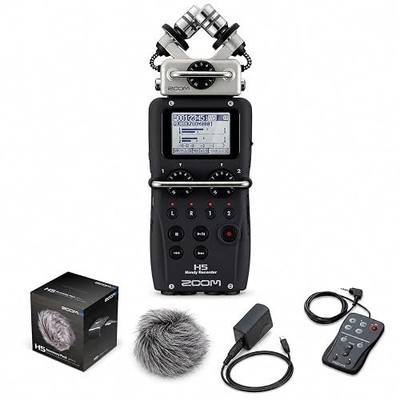Zoom H5 Handy Recorder Bundle with APH5 Accessory Pack with Remote Controller, USB-Type AC Adapter and Hairy Windscreen (H5 + APH5 Accessory Pack)