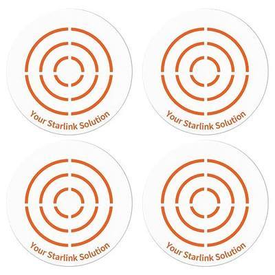 4PCS Starlink Mini/Gen 3 Magnetic Mount Plates, Adhesive Metal Plate Magnetic Pads for Satellite Dish Magnetic Car Mount, Starlink Mounting Accessory for Car Truck SUV Aluminum/Glass Cab Roof