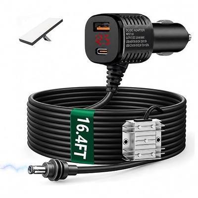 Starlink Mini Car Adapter,16.4FT3in1 Ultra Stable Starlink Mini Car Charger | 12V-24V to 30V DC Step Up Converter,with Digital Display Dc Power Cable,Cigarette Lighter Adapter for Trucks RV Ships