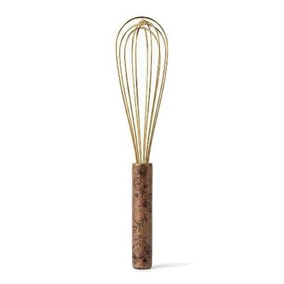 11.8" Whisk – 400 Series Spring Steel with Wood Handle, Durable Hand Mixer for Eggs, Batter, Cream, and Sauces, Kitchen Baking and Cooking Tool