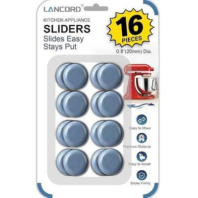 LANCORD Appliance Sliders for Countertop, 16 PCS Kitchen Sliders for Appliance Self-Adhesive PTFE Slider Pads, Easy-Move Small Appliance Glides, Fit Stand Mixer, Coffee Maker, Air Fryer, Blender