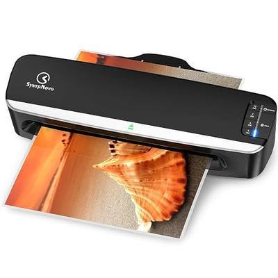 13 inch Heavy Duty Thermal Laminator Machine, 4-Roller, 3-10 Mil, 60S Warm-up, A3 Commercial Laminating Machine with 50 Sheets for Home, Office, School, Crafts Use (Gray Black)