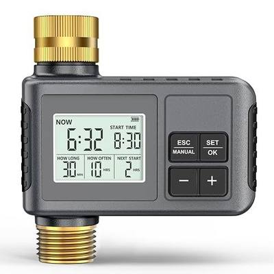 Insoma Water Timer, 1 Zone Outdoor Hose Timer for Garden Faucet with Auto/Manual/Rain Delay Mode, Sprinkler Irrigation Timers for Yard Lawn