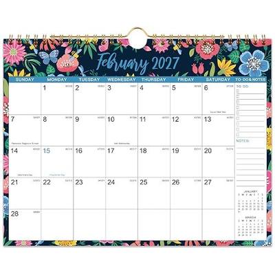 2027 Wall Calendar - 2027 Calendar, 12 Months Hanging Calendar 2027, Jan 2027 - Dec 2027, 11" x 8.5", Spiral Binding, Julian Dates, Large Block, Notes, To-do List, Thick Paper, Perfect for Organizing