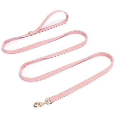 Cotton Small Dog Leash 4ft 6ft Puppy Walking Training Lead | Soft Corduroy Webbing with Golden Hook, Easy to Use, Lightweight Sturdy, for Small Dog/Cat/Puppy Pet, 5 Cute Colors