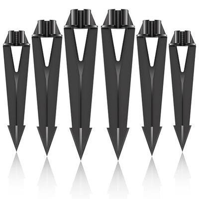 Cheopha Landscape Lighting Stakes 1/2 NPT Female Thread, Heavy-Duty Pathway Light Stake Corrosion-Resistant (0.84'' Internal Diameter) for Landscape Light Stakes Replacement, 6-Pack