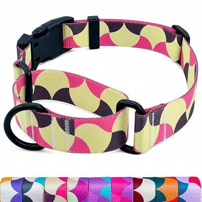 Martingale Collar for Dogs, Heavy Duty Escape Proof for Safety, Quick Release Buckle Adjustable Soft Nylon Dog Martingale Collars for Training & Daily Walking Brand: GUXL