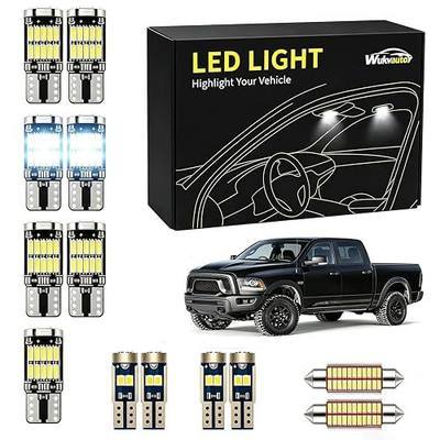 for 2009-2018 RAM 1500 Interior Lights | Compatiable with 2009-2018 RAM 1500/2500/3500 Interior Lights Kit Package Super Bright 6000K White LED