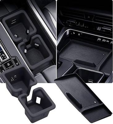 Cup Holder Insert & Wireless Charging Protective Mats for Lexus TX TX350/TX500h/TX550h+ 2026 2025 2024, Center Console Interior Accessories for 2024-2026 TX 350/500h/550h+, Black