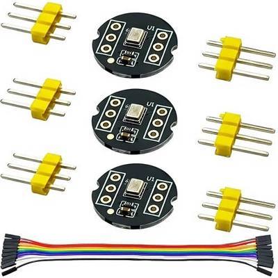 3PCS INMP441 I2S Microphone Module Omnidirectional MEMS Digital Audio Mic Breakout Board with 20CM/7.8" 10Pins Dupont Cables for ESP32 Arduino High Precision Low Power Ultra Small Voice Input