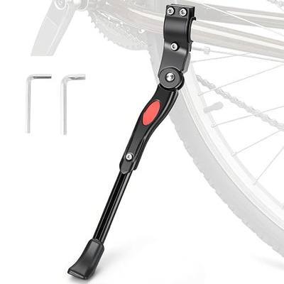 Bike Kickstand for 24-26 Inch Adult Bikes, Adjustable Aluminum Alloy Bicycle Kick Stand for Mountain,Road,eBike City & Heavy Bikes