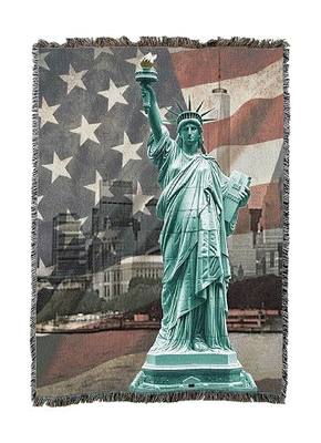 Pure Country Weavers America 250 Liberty Blanket - Gift America 250th Anniversary Tapestry Throw Woven from Cotton - Made in The USA (50x60)