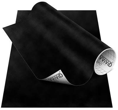 VViViD DECO65 Suede Black Permanent Adhesive Craft Vinyl for Cricut, Silhouette & Cameo (12" x 6ft)