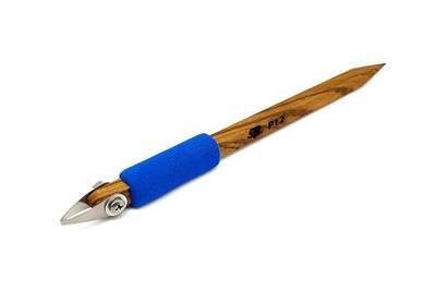 The Original DiamondCore Tools P12 Straight V Tip Carving Tool for Pottery, Clay Carving, Sgraffito and Ceramic Surface Design