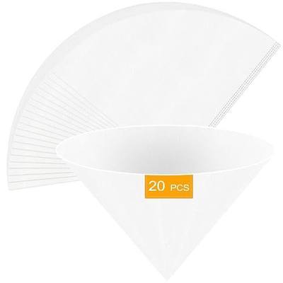 20 Pack Fryer Oil Filter, 10 Inch Deep Fryer Oil Filter Cones with Heat-Sealed Seams, Non-Woven Cooking Oil Filter for Hot Oil, Grease, Maple Syrup, Honey and Coffee