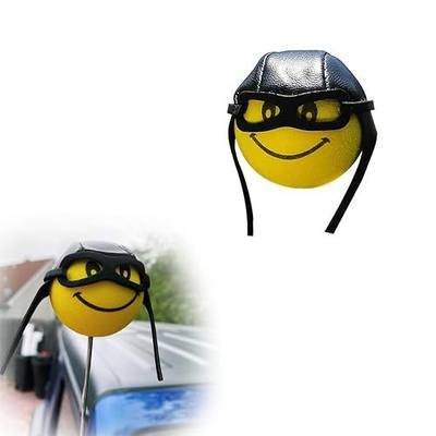 Cute Cartoon Pilot Foam Ball Car Antenna Topper for Auto Truck SUV Decor