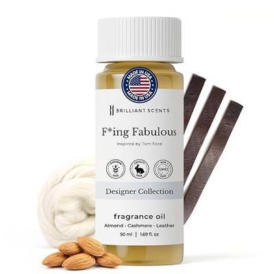 Brilliant Scents Fucking Fabulous Fragrance Oil for Diffuser, 50ml - Inspired by Fcking Fabulous - Premium Home & Hotel Essential Oil for Waterless & Cold Air Diffusers, USA Made