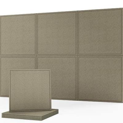 Lagom Sound Absorbing Panels 23.6 x 23.6 Inches Acoustic Wall Panels 6 Pack | Reduces Echo And Sound Reflection, Peel And Stick DIY Application, Ideal For Bedroom Studio Office, Edge Relay Pattern