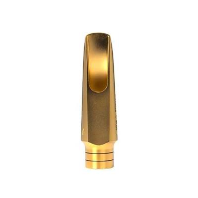 BetterSax Burnin' Metal Alto Saxophone Mouthpiece – 24K Gold-Plated Brass, Incredible Projection, Free-Blowing, Reed-Friendly, Hand-Finished & Play-Tested, Medium Facing Curve | Size 6