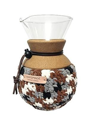 Handmade Cozy Compatible With Bodum 34oz Pour Over Coffee Warmer Sleeve | Handcrafted Fully Wrapped Insulation Cover, Crochet Cozy for Pour Over Carafe, Coffee Station Decor