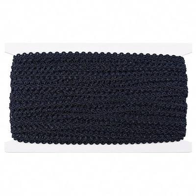 Sedona Designz 1/2” French Braid Gimp Trim – 15 Yards Bolt – Decorative Upholstery & Sewing Trim for Furniture, Curtains, Pillows, Crafts & Home Décor Projects - Navy Blue
