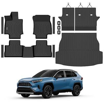 Floor Mats for Toyota RAV4 2019-2025 (Include Hybrid) | All Weather TPE Floor Liners, Custom Fit Floor Mat for RAV4, Cargo Liner, Backrest Mats & Door Sills, Full Coverage Set