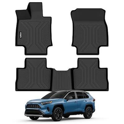 Floor Mats for Toyota RAV4 2019-2025 (Include Hybrid) | All Weather TPE Floor Liners, Custom Fit Floor Mat for RAV4, Front&Rear 2 Row Car Mats & Door Sills