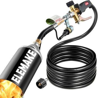 Weed Burner Torch - Propane Torch with 10ft Hose (CSA Certified), High Output Blow Torch with Electronic Ignition, Work for Garden, Burning Weeds & Stumps, Melting Ice & Snow