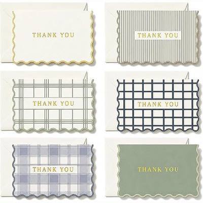 Thank You Cards Set of 30 With Envelopes and Stickers - Elegant Blank Cards For Personalized Notes - Perfect Bulk Stationary Set For All Occasions incl. Weddings, Baby Showers, Business, Coworker Teacher & Boss Appreciation