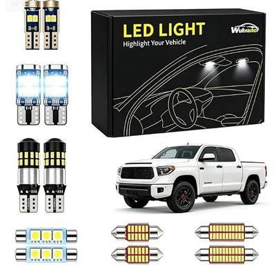 for 2007-2019 Toyota Tundra Interior Lights | Compatiable with 2007-2019 Toyota Tundra Interior Lights Kit Package Super Bright 6000K White LED