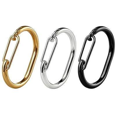 Dog ID Tag Clips | 3 Pack | Stainless Steel Quick-Release Dog Tag Holder for Dog & Cat Collars | Durable Tag Connector for Easy Attachment & Safety (Multi-Colored)
