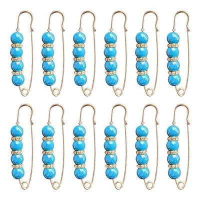 12Pcs Pearl Brooch Set for Women, 7.5CM Elegant Brooches and Pins | with Pearls for Blazers, Dresses, Hats, Formal and Casual Wear