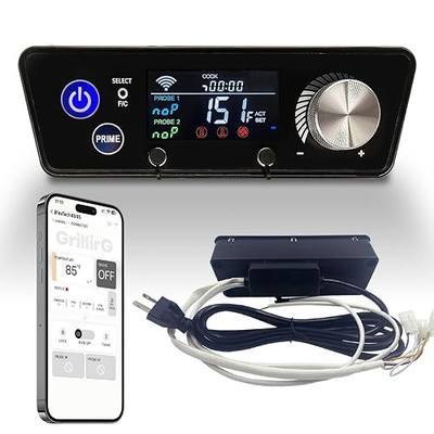 WiFi PID Digital Trapezoid Control Board Kit Replacement with APP Control for Pit Boss Vertical Pellet Smokers, Compatible with PBV3P1/PBV4PS1/PBV5P1 Series