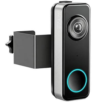 Anti-Theft Doorbell Mount for Wyze Doorbell Camera, No Drill Video Doorbell Mount Adjustable Mounting Bracket for Wyze Duo Cam Video Doorbell, Fully Metal Door Camera Mount for Home Apartment Rentals