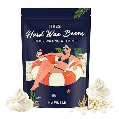 TIKESI Hard Wax Beads 1lb for Hair Removal, Waxing Beads for Brazilian Coarse Bikini, Face, Eyebrow, Back, Chest, Legs, Armpit, Full Body, At Home Hard Wax Refill for Women Men