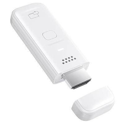 Wireless HDMI Display Dongle Adapter, 4K Decode & 1080P@60Hz Wireless Casting for iPhone/iPad/MacBook to TV/Monitor/Projector, Plug & Play Portable HDMI Extender Support AirPlay White