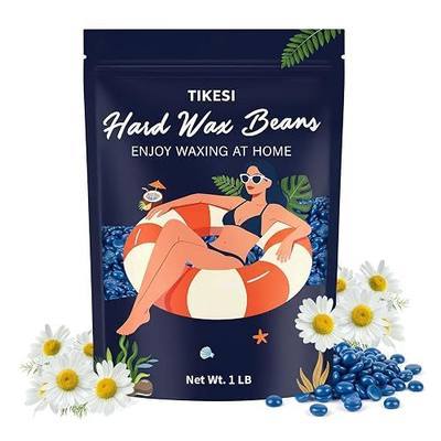 TIKESI Hard Wax Beads 1lb Refill for Hair Removal, Brazilian Waxing Beads | For Bikini, Face, Eyebrow, Back, Chest, Legs, Armpit, Full Body, Hair Removal at Home for Women Men