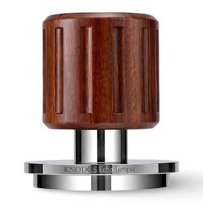 Spring Loaded Tamper 54mm For Breville with Click Feedback, Rosewood | Compatible With Barista Express, Pro, Touch & Bambino, 30LB Calibrated, Self Leveling Espresso Tamper Tool, Flat Base