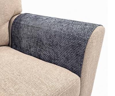Couch Arm Covers for Chair Sofa, Armrest Armchair Covers Non-Slip Recliner Slipcovers, Waterproof Headrest Cover (Gray, 20 X 24 Inch/2 Pieces)