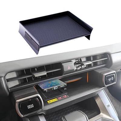 BLWAND Hidden Phone Charging Area Insert Divider Tray for RAV4 2026+,ABS Material Console Organizer with Silicone Mat 1pcs Black