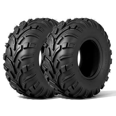 ATV UTV Tires 24x9-11,6-Ply Tubeless Tires,Directional,Set of 2 | 24x9x11 ATV tires with directional tread for enhanced grip in mud, dirt and trail terrain,for ATV and UTV use