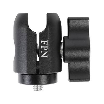 Aluminum Alloy Single Socket Arm with 1/4"-20 Threaded Stud for 1" Ball Components, 360° Rotation, Compatible with RAM B Size Mounts