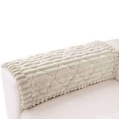 Couch Arm Covers, Sofa Arm Cover, 100% Waterproof Armrest Covers, Anti-Slip Pet Proof Armrest Protectors for Couch Loveseat Armchair Headrest, Only 1 Single Arm Cover (Beige, 27.5"x27.5")
