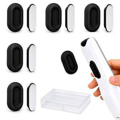 Magnetic Remote Control Holder Wall Mount, 5 Pack-Black | Drill-Free Self-Adhesive Silicone Organizer for TV, AC, Fan, RV ,Bed, Couch & Table Storage Caddy Accessories
