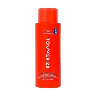 Tower 28 SOS Rescue + Relief Unscented Body Wash - Gentle + Moisturizing Shower Gel with Sodium Hypochlorite for Irritated, Itchy, and Dry Skin - Hypoallergenic Body Care for Sensitive Skin (8.4 oz)